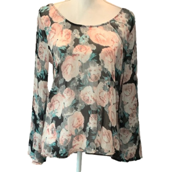 🔥🔥SALE🔥🔥Society Girl by Trixxie Floral Tunic Top - Picture 1 of 5